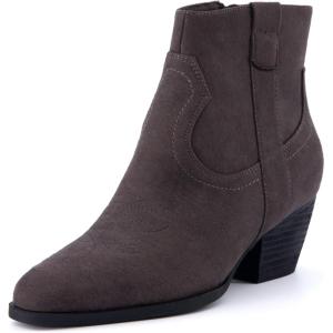 imageCUSHIONAIRE Womens Outlaw Western boot Memory Foam Wide Widths AvailableGrey