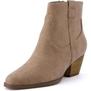 imageCUSHIONAIRE Womens Outlaw Western boot Memory Foam Wide Widths AvailableTaupe