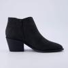 imageCUSHIONAIRE Womens Edith cut out ankle bootie Memory Foam Wide Widths AvailableBlack