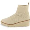 imageCUSHIONAIRE Womens Iggy stretch knit wedge boots Memory Foam Wide Widths AvailableIvory