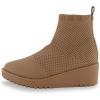 imageCUSHIONAIRE Womens Iggy stretch knit wedge boots Memory Foam Wide Widths AvailableTaupe