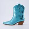 imageCUSHIONAIRE Womens Leon Western boot Memory Foam Wide Widths AvailableBlue