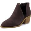 imageCUSHIONAIRE Womens Edith cut out ankle bootie Memory Foam Wide Widths AvailableBrown