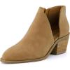 imageCUSHIONAIRE Womens Edith cut out ankle bootie Memory Foam Wide Widths AvailableTan