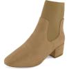 imageCUSHIONAIRE Womens Romi block heel stretch boot with Memory Foam Padding Wide Widths AvailableTaupe