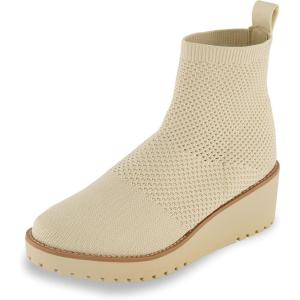 imageCUSHIONAIRE Womens Iggy stretch knit wedge boots Memory Foam Wide Widths AvailableIvory