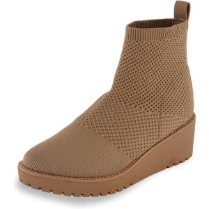 imageCUSHIONAIRE Womens Iggy stretch knit wedge boots Memory Foam Wide Widths AvailableTaupe