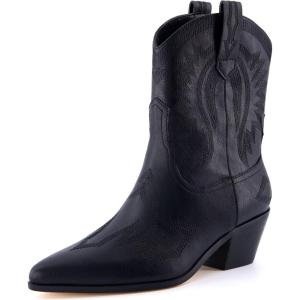 imageCUSHIONAIRE Womens Leon Western boot Memory Foam Wide Widths AvailableBlack