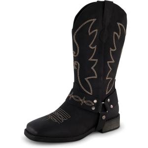 imageCUSHIONAIRE Womens Mustang Western Boot with Memory Foam Wide Widths AvailableBlack