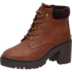 imageCUSHIONAIRE Womens Remy lace up heel bootie Memory FoamTan