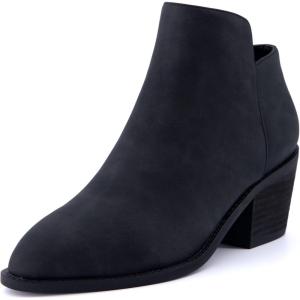 imageCUSHIONAIRE Womens Rip Ankle Bootie Memory Foam Wide Widths AvailableBlack