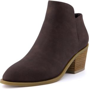 imageCUSHIONAIRE Womens Rip Ankle Bootie Memory Foam Wide Widths AvailableBrown