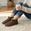 imageCUSHIONAIRE Hip 2 Genuine Suede Ankle Boots for Women Cozy Faux Shearling Lining Pull On Winter Womens BootsChocolate Genuine Suede