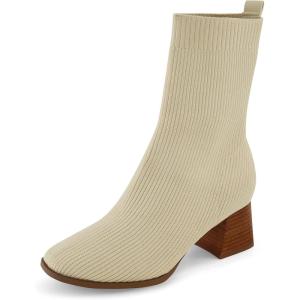 imageCUSHIONAIRE Womens Bishop Stretch boot Memory Foam Wide Widths AvailableIvory