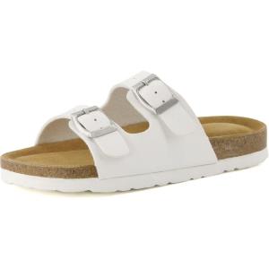 imageCUSHIONAIRE Kids Lane JR Cork footbed Sandal with ComfortWhite Matt