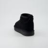 imageCUSHIONAIRE Hip 2 Genuine Suede Ankle Boots for Women Cozy Faux Shearling Lining Pull On Winter Womens BootsBlack