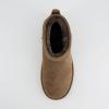 imageCUSHIONAIRE Hip 2 Genuine Suede Ankle Boots for Women Cozy Faux Shearling Lining Pull On Winter Womens BootsBrown