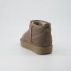 imageCUSHIONAIRE Hip 2 Genuine Suede Ankle Boots for Women Cozy Faux Shearling Lining Pull On Winter Womens BootsTaupe