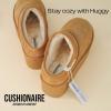 imageCUSHIONAIRE Huggy2 Platform Slippers for Women Cozy Genuine Suede SlipOn Ankle Boots for Indoor Outdoor Wear Womens SlippersGrey