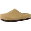 imageCUSHIONAIRE Lute Genuine Suede Leather Clogs for Women Indoor and Outdoor  Comfortable Slip On Womens Clogs with Cushioned FootbedSand