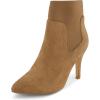 imageCUSHIONAIRE Womens Geneva Stretch dress bootie with Memory Foam Padding Wide Widths AvailableCamel