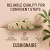 imageCUSHIONAIRE Benson Fisherman Sandals for Women  Suede Slip On Closed Toe Womens Clogs with Memory Foam Cork Footbed and Arch SupportBiscuit Suede