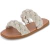 imageCUSHIONAIRE Womens Natasha rhinestone braided slide sandal Memory Foam Wide Widths AvailableSilver