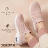 imageCUSHIONAIRE Breeze Easy Slip On Womens Sneakers  Casual Everyday Walking Shoes for Women with Breathable Mesh and ComfortBlush
