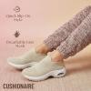 imageCUSHIONAIRE Breeze Easy Slip On Womens Sneakers  Casual Everyday Walking Shoes for Women with Breathable Mesh and ComfortTaupeWhite