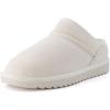imageCUSHIONAIRE Hilo3 Cozy Suede Womens Slippers Soft Faux Fur Lined Slip On House Shoes for Women with Cushioned Memory FoamOff White 2