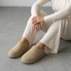 imageCUSHIONAIRE Hilo3 Cozy Suede Womens Slippers Soft Faux Fur Lined Slip On House Shoes for Women with Cushioned Memory FoamSand Breeze Genuine Suede