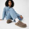 imageCUSHIONAIRE Blain Fur Genuine Suede Clogs for Women Cozy SlipOn Womens Slippers with Detailed Stitching and Memory Foam ComfortTaupe