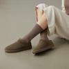 imageCUSHIONAIRE Hilo3 Cozy Suede Womens Slippers Soft Faux Fur Lined Slip On House Shoes for Women with Cushioned Memory FoamTaupe 2