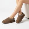 imageCUSHIONAIRE Keto Womens Slippers SlipOn Suede Mule Slipper  Cozy amp Stylish Memory Foam amp Faux Fur Lining Wide Widths AvailableBrown