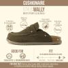 imageCUSHIONAIRE Wally LoaferStyle Suede Clogs for Men SlipOn Backless Indoor Outdoor Mens Shoes with Cushioned FootbedOlive