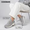 imageCUSHIONAIRE Womens Blaze Stretch Knit Slip on lace Sneaker Memory Foam amp LiteSole TechnologyGreyWhite