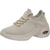 imageCUSHIONAIRE Womens Blaze Stretch Knit Slip on lace Sneaker Memory Foam amp LiteSole TechnologyTaupe