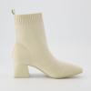 imageCUSHIONAIRE Womens Milo Stretch Ankle Sock Boot  Soft Knit Upper Memory Foam Padding Lightweight 175 Heel Wide Widths AvailableIvory