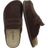 imageCUSHIONAIRE Wally LoaferStyle Suede Clogs for Men SlipOn Backless Indoor Outdoor Mens Shoes with Cushioned FootbedBrown