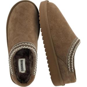 imageCUSHIONAIRE Keto Womens Slippers SlipOn Suede Mule Slipper  Cozy amp Stylish Memory Foam amp Faux Fur Lining Wide Widths AvailableBrown