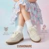 imageCUSHIONAIRE Belinda Lace Detail Casual Sneakers for Girls  Ribbon LaceUp Girls Shoes with Soft Cushion SupportGrey