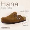 imageCUSHIONAIRE Hana Womens Clogs  Comfortable Vegan Suede Clogs for Women  Slip On Potato Shoes with Cork Footbed amp Arch Support  Memory Foam Wide Widths AvailableTan Corduroy