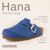 imageCUSHIONAIRE Hana Womens Clogs  Comfortable Vegan Suede Clogs for Women  Slip On Potato Shoes with Cork Footbed amp Arch Support  Memory Foam Wide Widths AvailableLight Denim