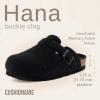 imageCUSHIONAIRE Hana Womens Clogs  Comfortable Vegan Suede Clogs for Women  Slip On Potato Shoes with Cork Footbed amp Arch Support  Memory Foam Wide Widths AvailableBlack Wool