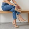 imageCUSHIONAIRE Lola Dress Pump Heels for Women Classic Pointed Toe High Heels with Soft Memory Foam and Durable OutsoleBeige