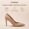 imageCUSHIONAIRE Lola Dress Pump Heels for Women Classic Pointed Toe High Heels with Soft Memory Foam and Durable OutsoleBeige