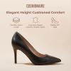 imageCUSHIONAIRE Lola Dress Pump Heels for Women Classic Pointed Toe High Heels with Soft Memory Foam and Durable OutsoleBlack