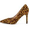 imageCUSHIONAIRE Lola Dress Pump Heels for Women Classic Pointed Toe High Heels with Soft Memory Foam and Durable OutsoleLeopard