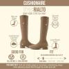 imageCUSHIONAIRE Rialto Womens KneeHigh Stretch Boot  SlipOn Tall Shaft Boot with Memory Foam amp Low Block HeelKnit Taupe