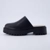 imageCUSHIONAIRE Womens Bolt Slip on Lug Mule Memory Foam Wide Widths AvailableBlack